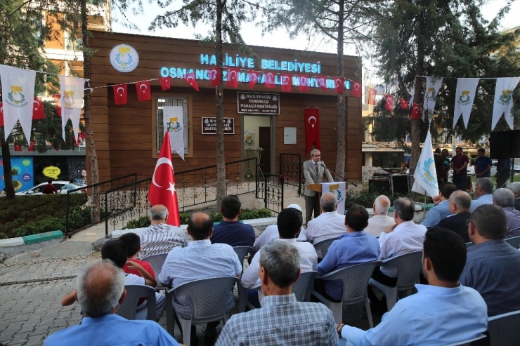 Haliliye’de Yapımı Tamamlanan Muhtarevi Hizmete Sunuldu