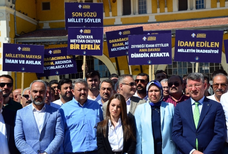 Ak Parti Adana İl Teşkilatı, Menderes’in İdamına Tepki Gösterdi