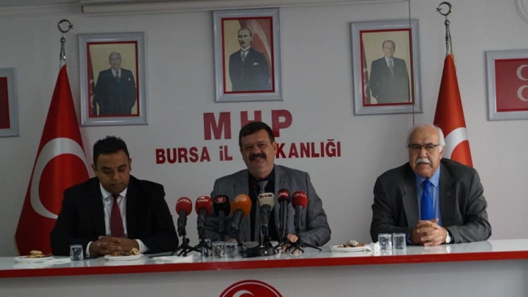 Mhp Bursa İl Başkanı Coşkun: "Döviz Saldırısıyla Bizi Teslim Alacağını Zannedenler Bozgun Yaşayacaklar"