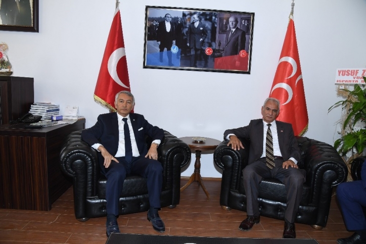 Başkan Günaydın Ve Meclis Üyelerinden, Mhp İl Başkanı Bayram’a ‘Hayırlı Olsun’ Ziyareti