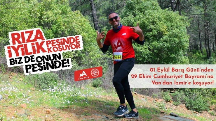 İyilik İçin Van’dan İzmir’e Koşuyor