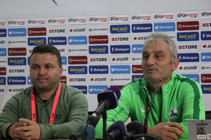 Boluspor-giresunspor Maçının Ardından