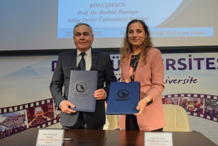 Düzce Üniversitesi Adige Devlet Üniversitesi İle İş Birliğini Artırıyor