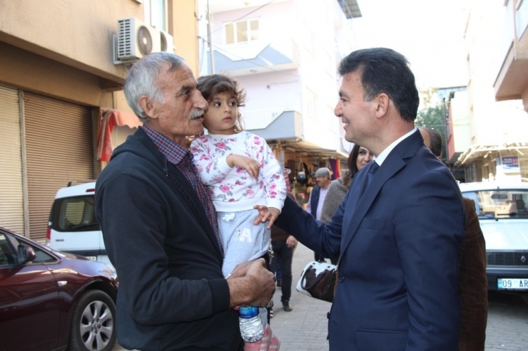 Başkan Akın, Çalışmalarını İncirliova’da Sürdürdü