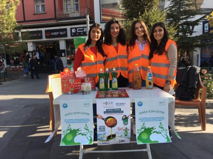 Öğrencilerden Atık Yağ Kampanyası