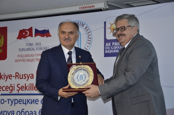 Ak Parti Giresun Milletvekili Öztürk Türk-rus Forumu’nda Konuştu