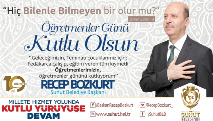 Başkan Bozkurt: ’’Öğretmenlerimiz Geleceğimizi İnşa Etmektir’’