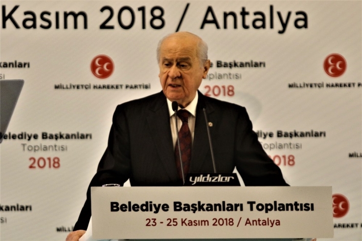 Bahçeli: "İstanbul’un Yanı Sıra İzmir Ve Ankara’da Da Aday Çıkarmayacağız"