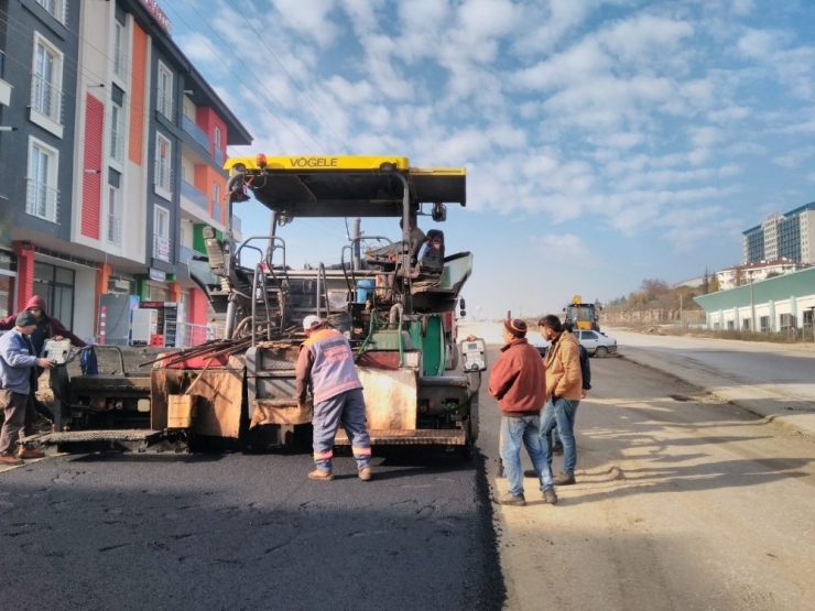 Düzce Üniversitesi Çevresi Asfaltlanıyor