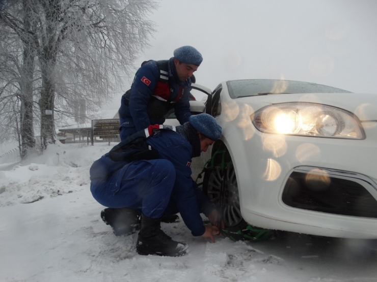 Domaniç’te Kar Yağışı
