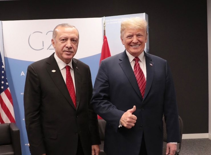 Cumhurbaşkanı Erdoğan, Abd Başkanı Trump’la Bir Araya Geldi