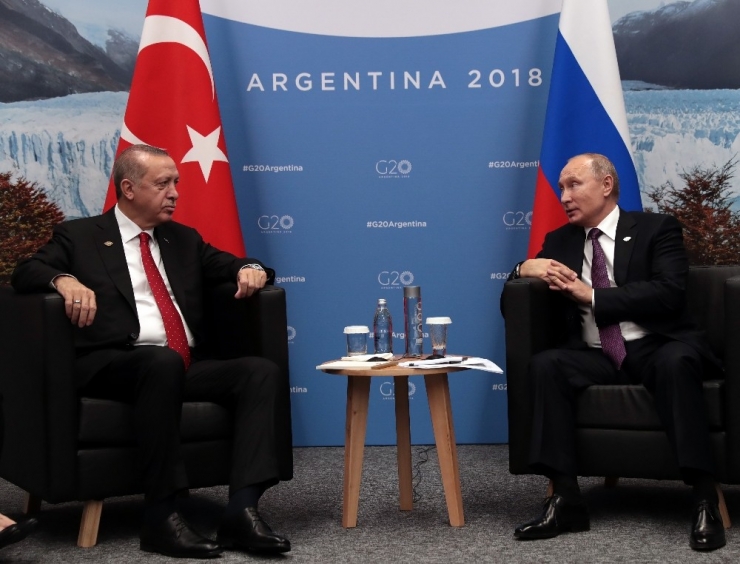Cumhurbaşkanı Recep Tayyip Erdoğan Ve Rusya Devlet Başkanı Vladimir Putin Arasında G20 Liderler Zirvesi Kapsamında Beklenen İkili Görüşme Başladı.