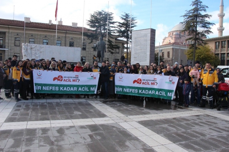 Eskişehir 112 Çalışanlarından Farkındalık Yürüyüşü