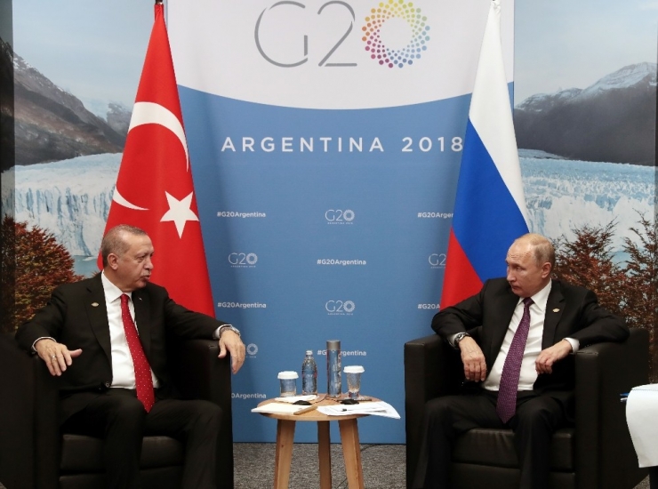 Cumhurbaşkanı Erdoğan, Rusya Devlet Başkanı Putin İle Görüştü