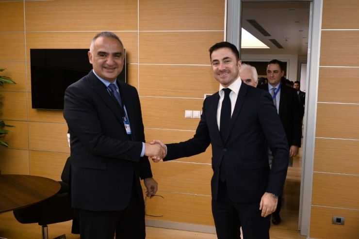 Kültür Ve Turizm Bakanı Ersoy Konuk Bakanlarla Bir Arada