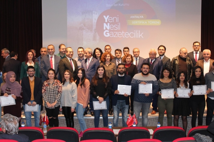 Yeni Nesil 25 Gazeteci Sertifikalarını Aldı