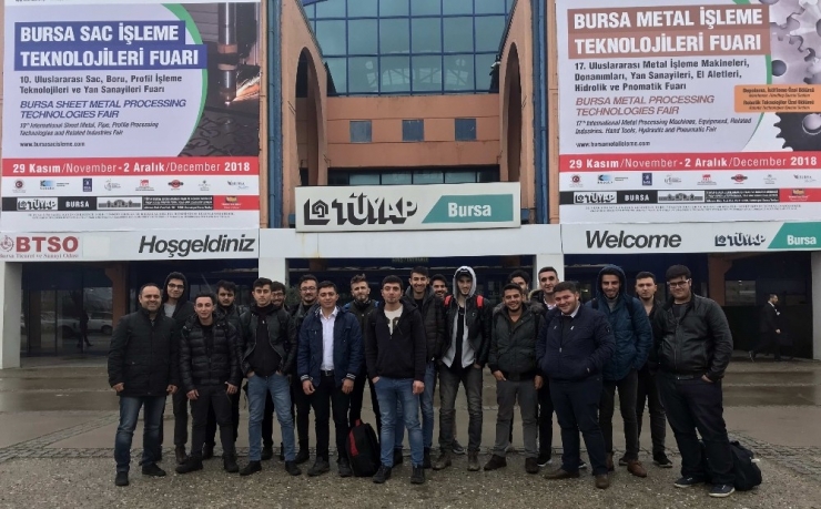 Gaün Naci Topçuoğlu Meslek Yüksekokulu Öğrencilerinden Bursa Fuarına Teknik Gezi