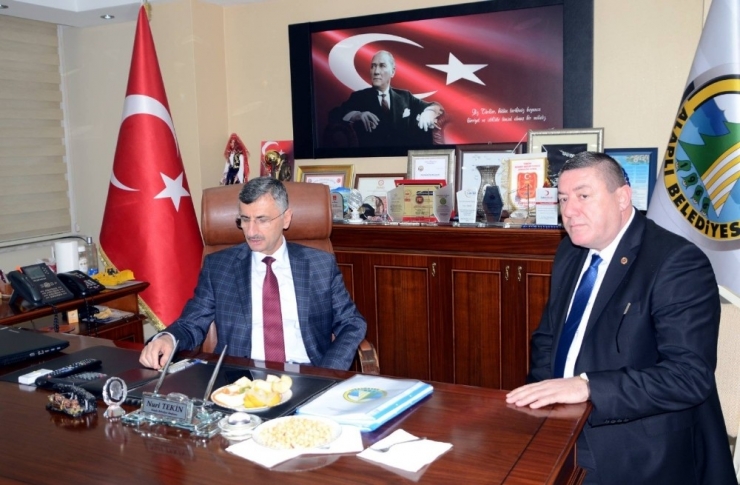 Bektaş, Alaplı Belediye Başkanı Nuri Tekin’i Ziyaret Etti