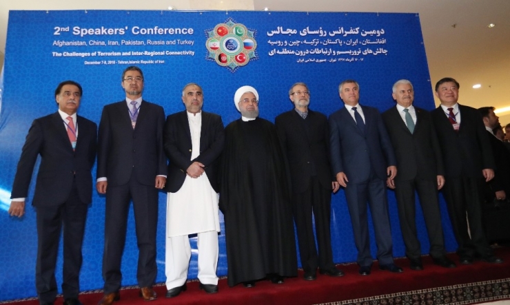 Tbmm Başkanı Yıldırım Ve Mevkidaşları Ruhani Tarafından Kabul Edildi