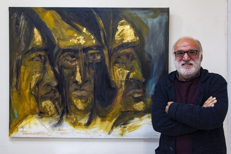 Ressamın Eserleri Halk Kütüphanesinde Sanatseverlerle Buluştu