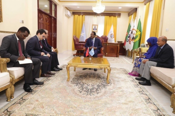 Somali Cumhurbaşkanı Fermacu, Büyükelçi Yılmaz’ı Kabul Etti