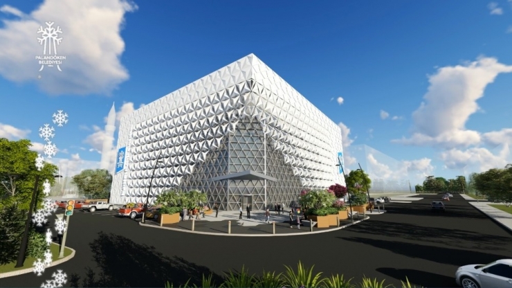 Palandöken Belediyesi’nin İkinci Kültür Merkezi Göz Kamaştırıyor