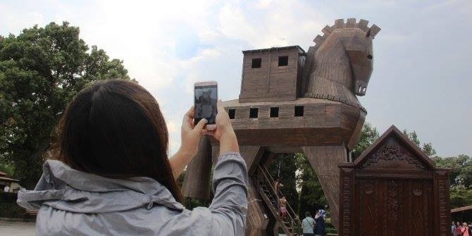 Troya Milli Parkı’na Ziyaretçi Akını