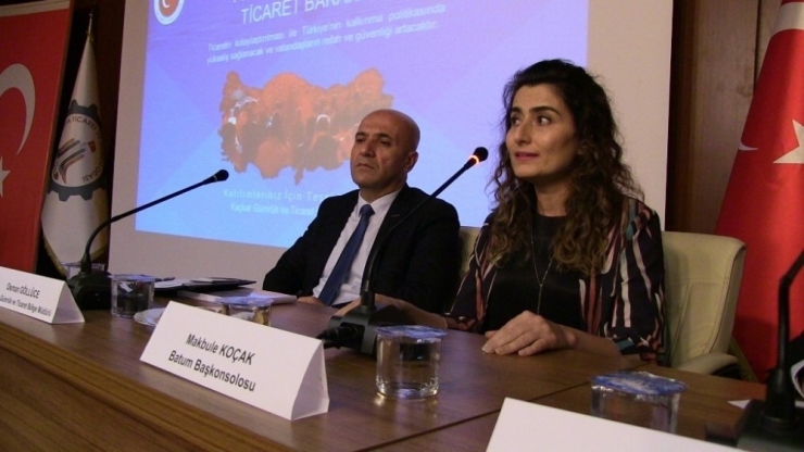 Hopa’da Gürcistan’a Yapılan Ticareti Konuştular