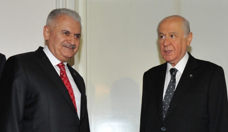 Tbmm Başkanı Yıldırım, Mhp Lideri Bahçeli İle Görüştü