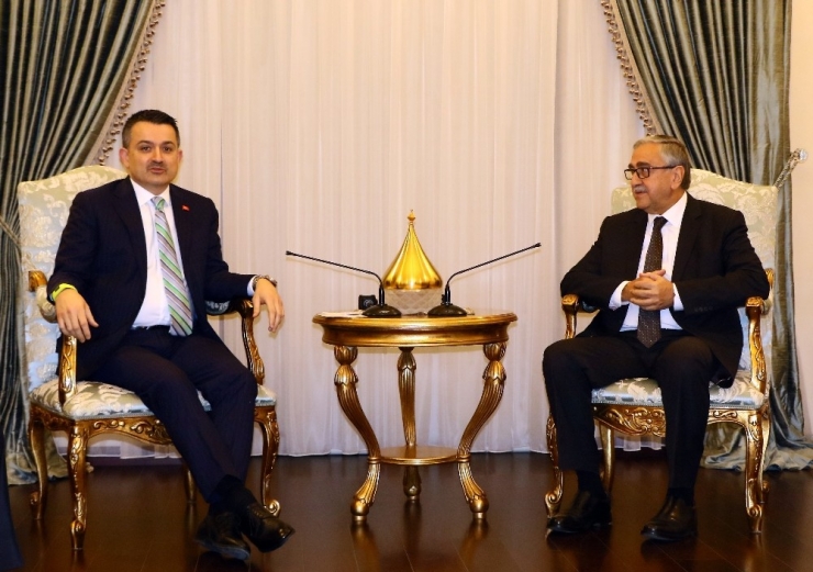 Tarım Ve Orman Bakanı Pakdemirli Kktc Cumhurbaşkanı Akıncı İle Görüştü