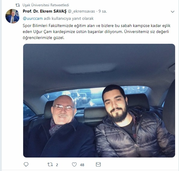 Rektör Makam Aracıyla Öğrencisini Evinden Alıp Okula Götürdü