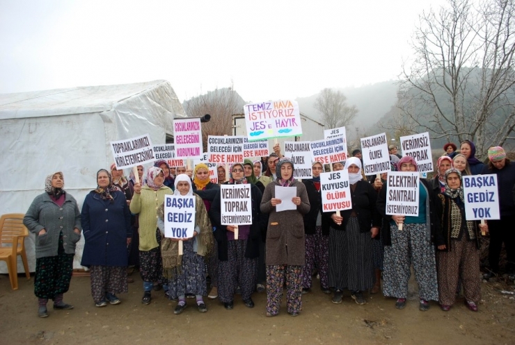 Köylülerden Jes’e Karşı Çadırlı Eylem