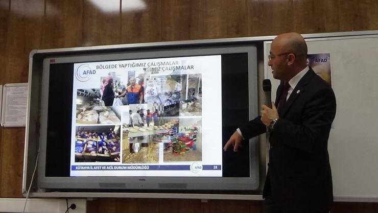 Afad’dan Lise Öğrencilerine Seminer