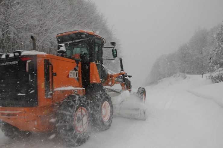 Kütahya Domaniç’te Kar Yağışı, Sis Ve Buzlanma