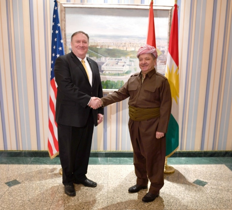Abd Dışişleri Bakanı Pompeo, Barzani İle Görüştü