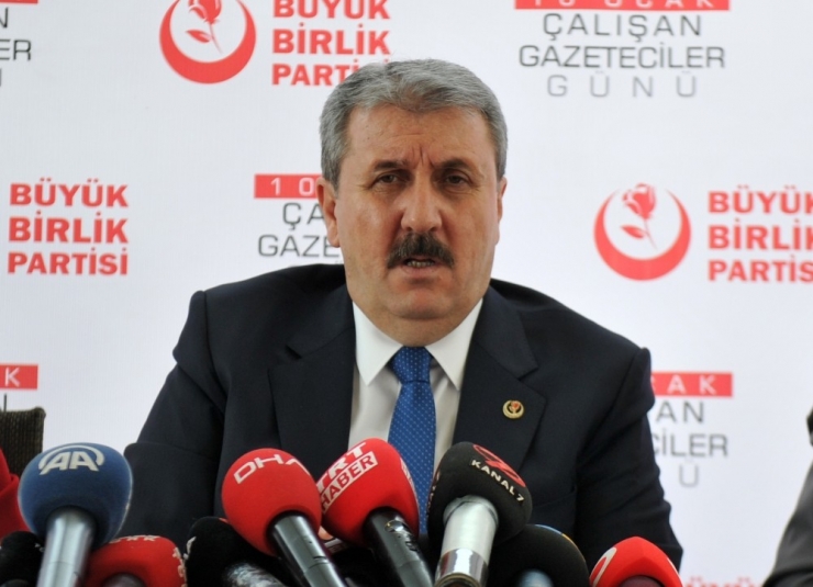Bbp Genel Başkanı Destici: “Bir Seçim İşbirliği Gerçekleşecekse Burada Bbp’nin De Kendi Adıyla, Amblemiyle Seçime Katılacağı Yerler Olmalıdır"