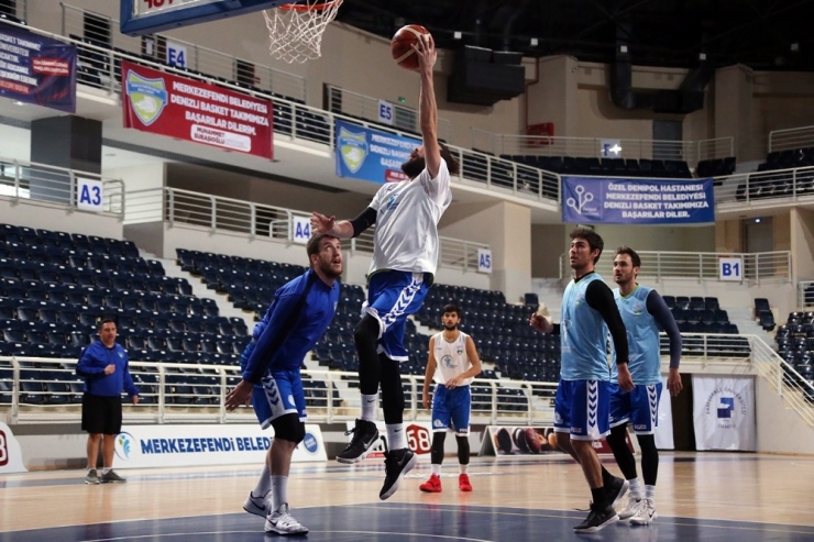 Denizli Basket Samsun Anakent Maçı Hazırlıklarını Sürdürüyor
