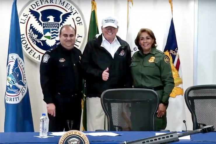 Abd Başkanı Trump, Meksika Sınırında