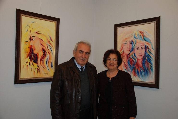 Hatice Güvel Resim Sergisini Açtı