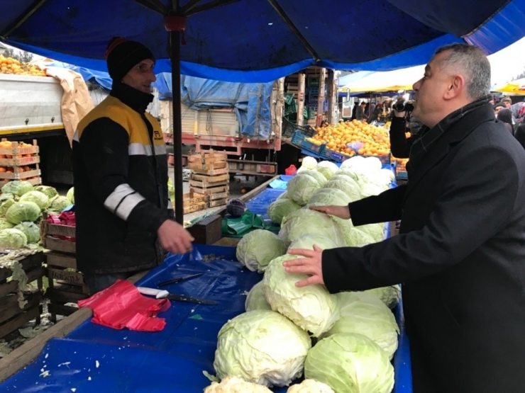 Mhp Belediye Başkan Adayı Bıyık Esnafı Dinledi