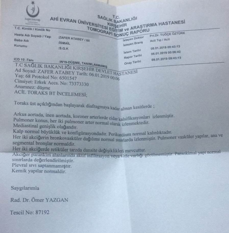 Chp Eski İl Disiplin Başkanı Zafer Atabey’den ’Darp’ İddiası