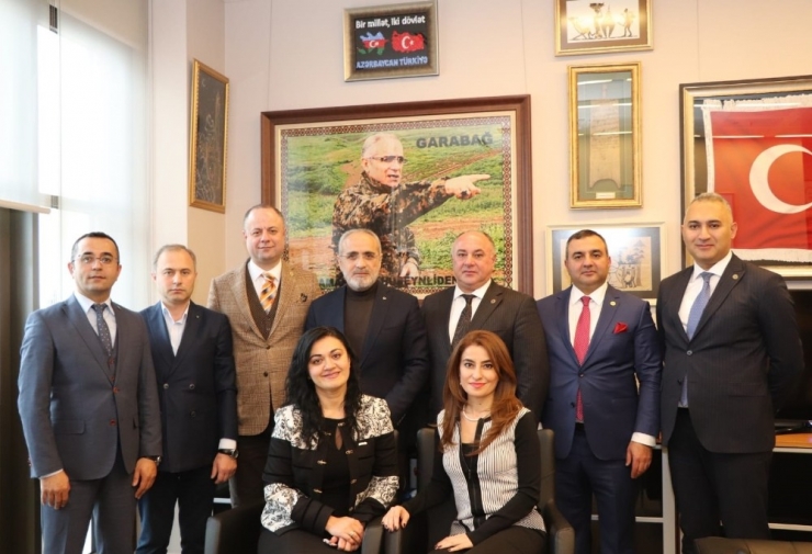 Azerbaycanlı İş Adamlarından Yalçın Topçu’ya Ziyaret