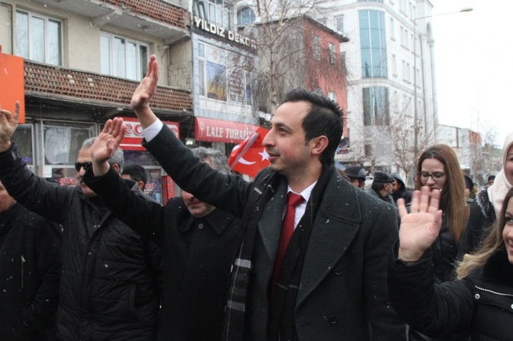 Mhp Başkan Adayı Halil Kaçar’a Coşkulu Karşılama