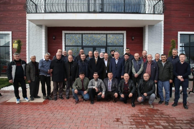 Başkan Kaya Ve Yüce, Küçük Sanayi Sitesi Esnafı İle Bir Araya Geldi