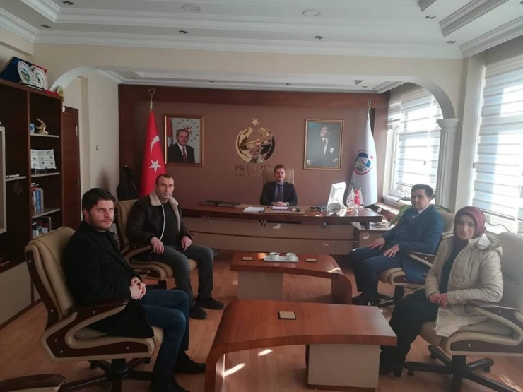 Başkan Yalçın, Kaymakam Kurt İle Bir Araya Geldi