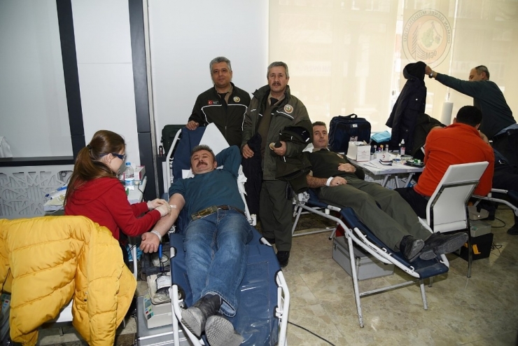 Ormancılar Kan Bağışladı