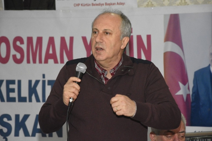 Chp’li Muharrem İnce Gümüşhane’de Partililer İle Buluştu
