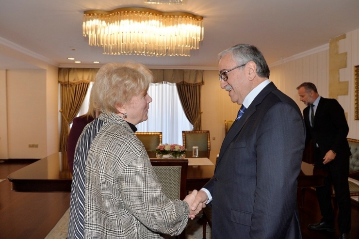 Kktc Cumhurbaşkanı Akıncı, Bm Özel Danışmanı Lute’yi Kabul Etti