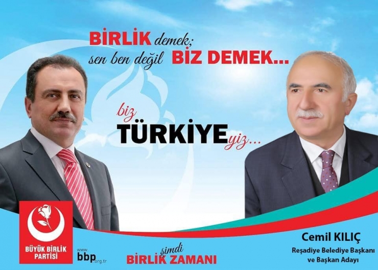 Reşadiye Belediye Başkanı Kılıç, Bbp’den Aday Oldu