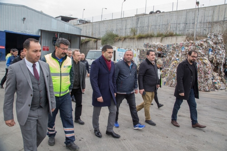 Ömer Günel, Kuşadası Atık Yönetimi Ve Geri Dönüşüm Tesisini Ziyaret Etti